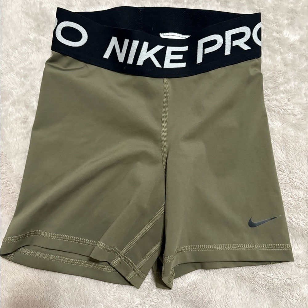 Nike Women's Olive Green Shorts
